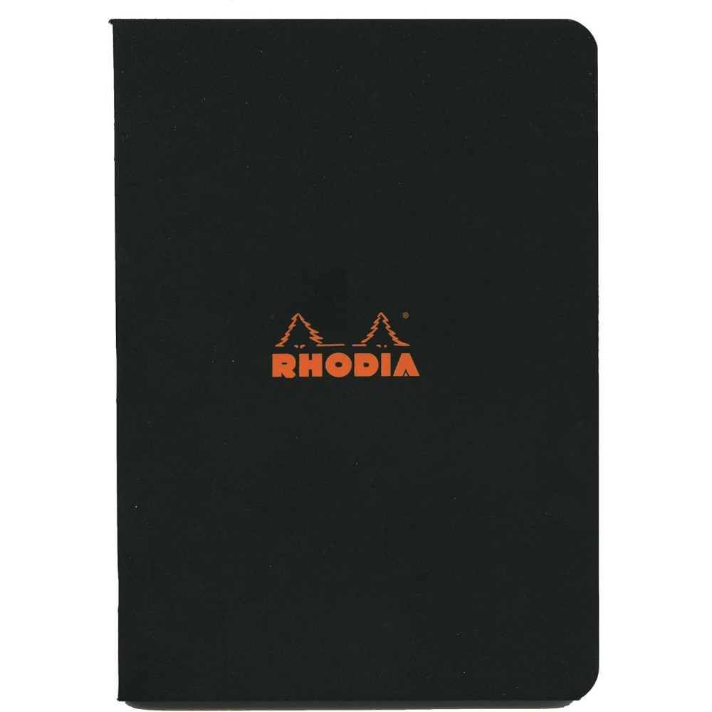 Notes - Rhodia - w kratkę, czarny, A5, 80 g, 48 ark.