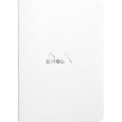 Notebook - Rhodia - checkered, white, A5, 80 g, 48 sheets
