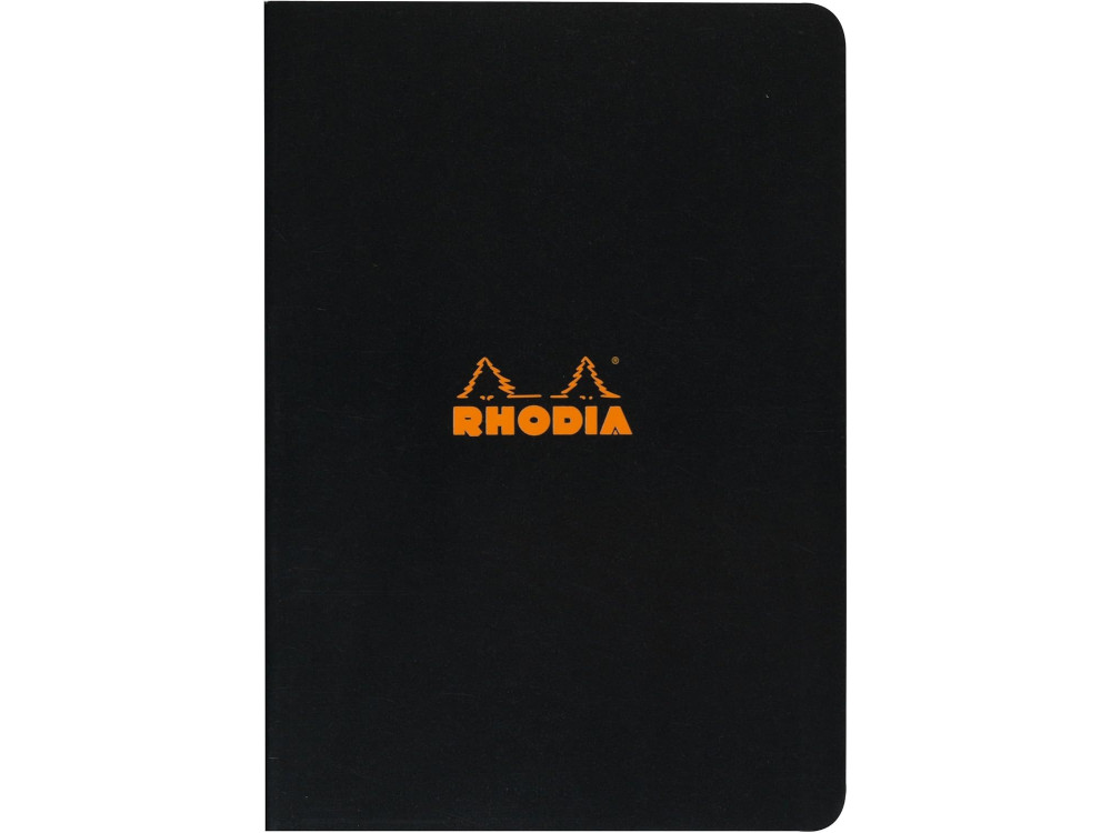 Notebook - Rhodia - lined, black, A4, 80 g, 48 sheets