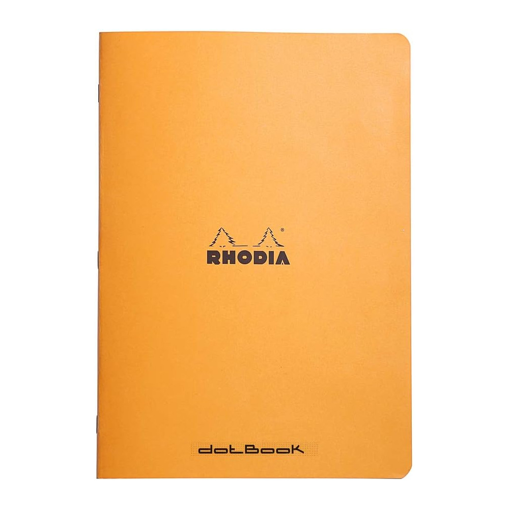 Notes - Rhodia - w kropki, pomarańczowy, A4, 80 g, 48 ark.