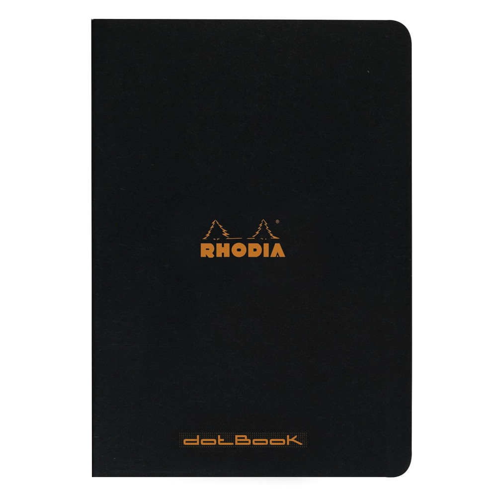 Notebook - Rhodia - dotted, black, A4, 80 g, 48 sheets