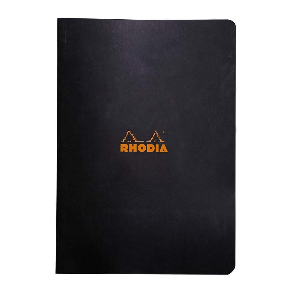 Notebook - Rhodia - checkered, black, A4, 80 g, 48 sheets