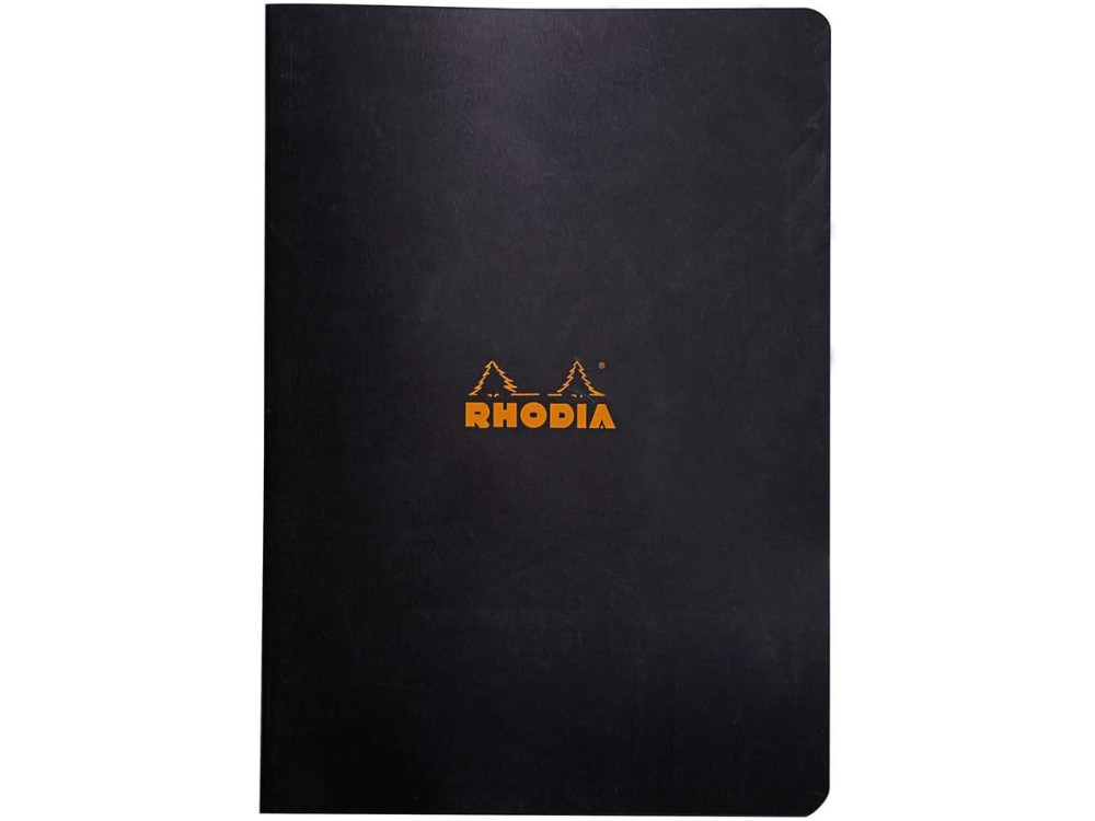 Notebook - Rhodia - checkered, black, A4, 80 g, 48 sheets