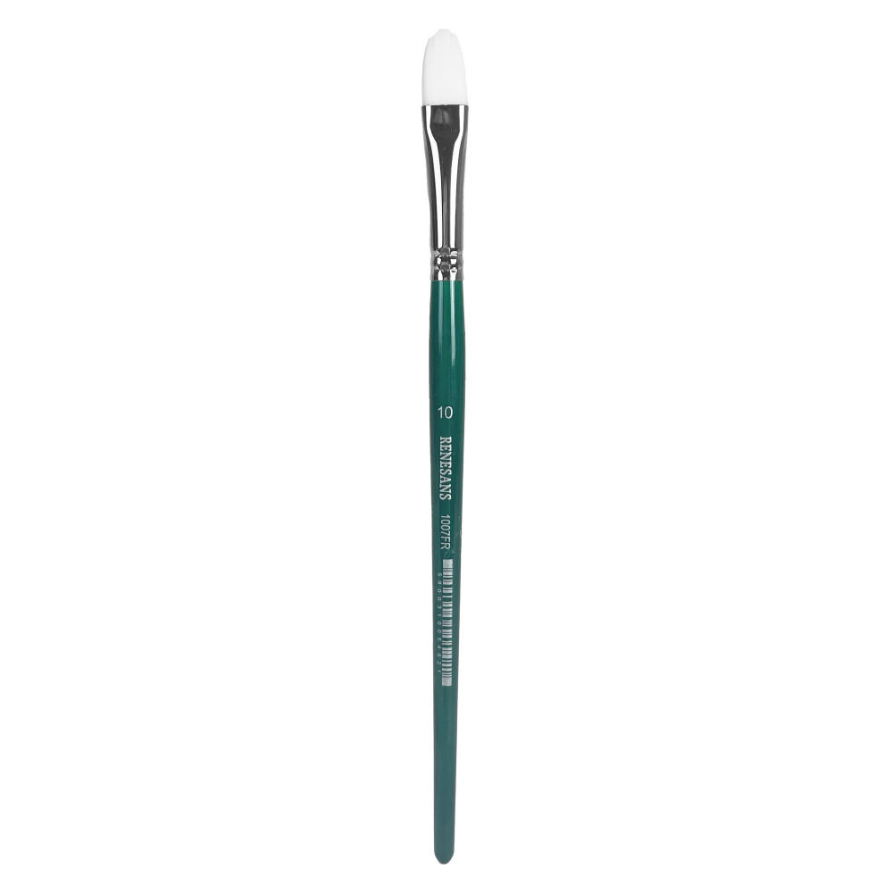 Cat's tongue, synthetic, 1007FR series brush - Renesans - short handle, no. 10