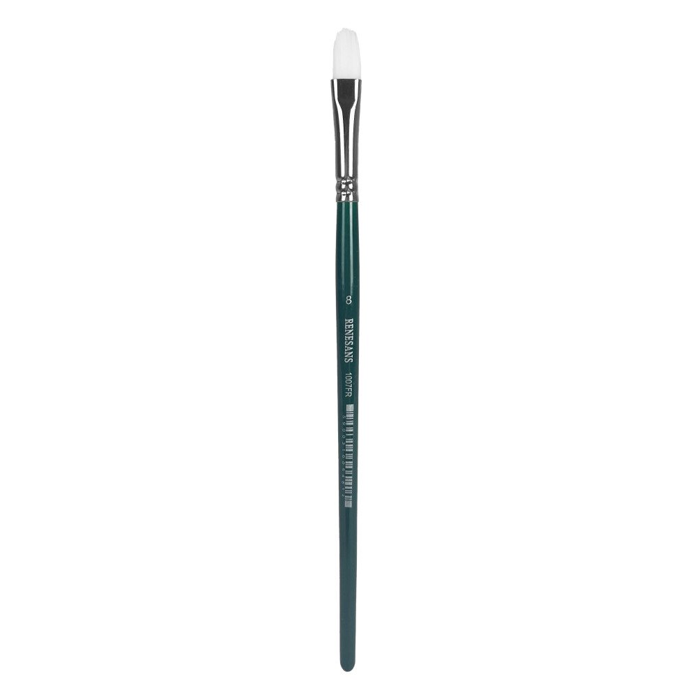 Cat's tongue, synthetic, 1007FR series brush - Renesans - short handle, no. 8