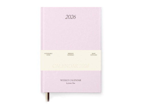 Calendar 2026 limited edition A5 - Jaśnie plan - pink