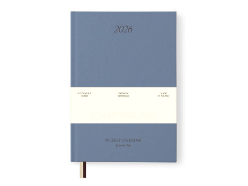 Calendar 2026 limited edition A5 - Jaśnie plan - blue