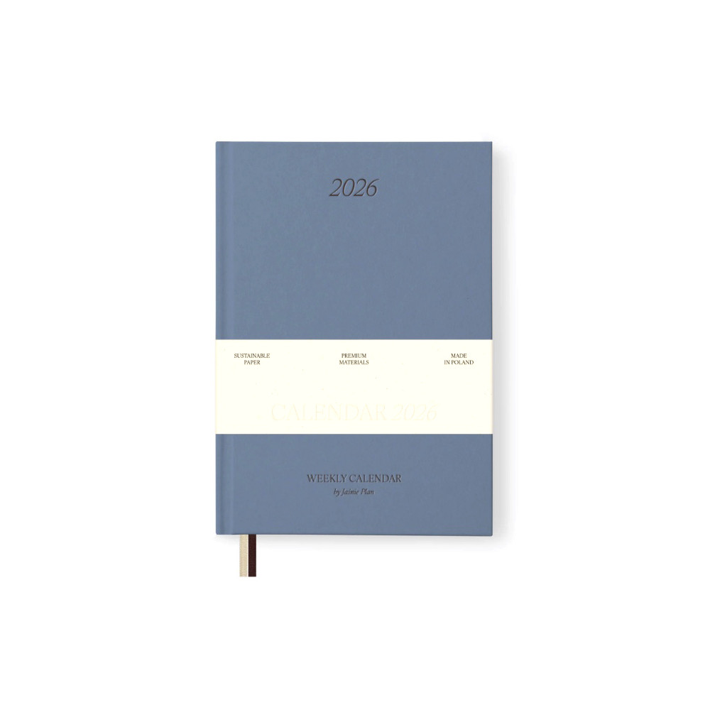 Calendar 2026 limited edition A5 - Jaśnie plan - blue