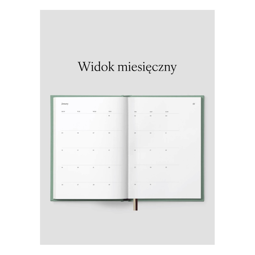 Calendar 2026 limited edition A5 - Jaśnie plan - blue