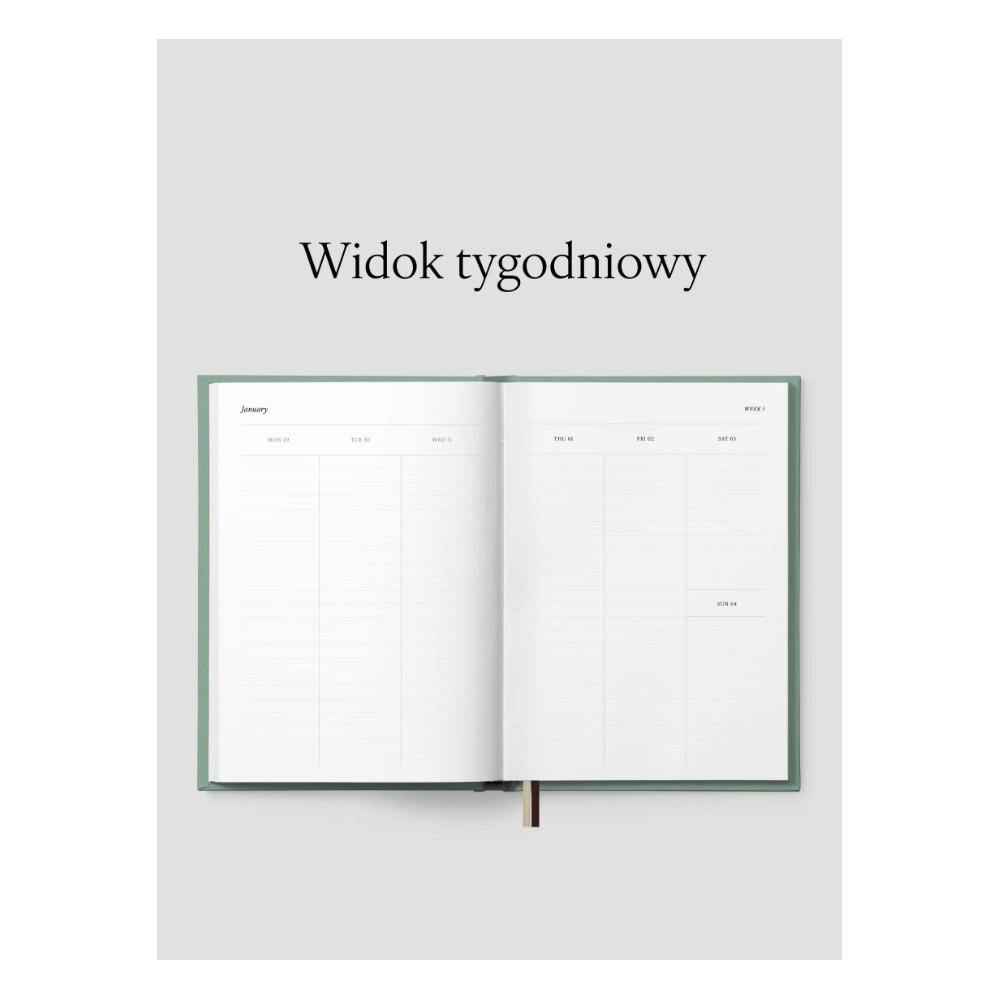 Kalendarz 2026 edycja limitowana A5 - Jaśnie Plan - grafitowy