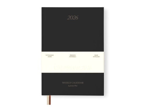 Calendar 2026 limited edition A5 - Jaśnie plan - graphite