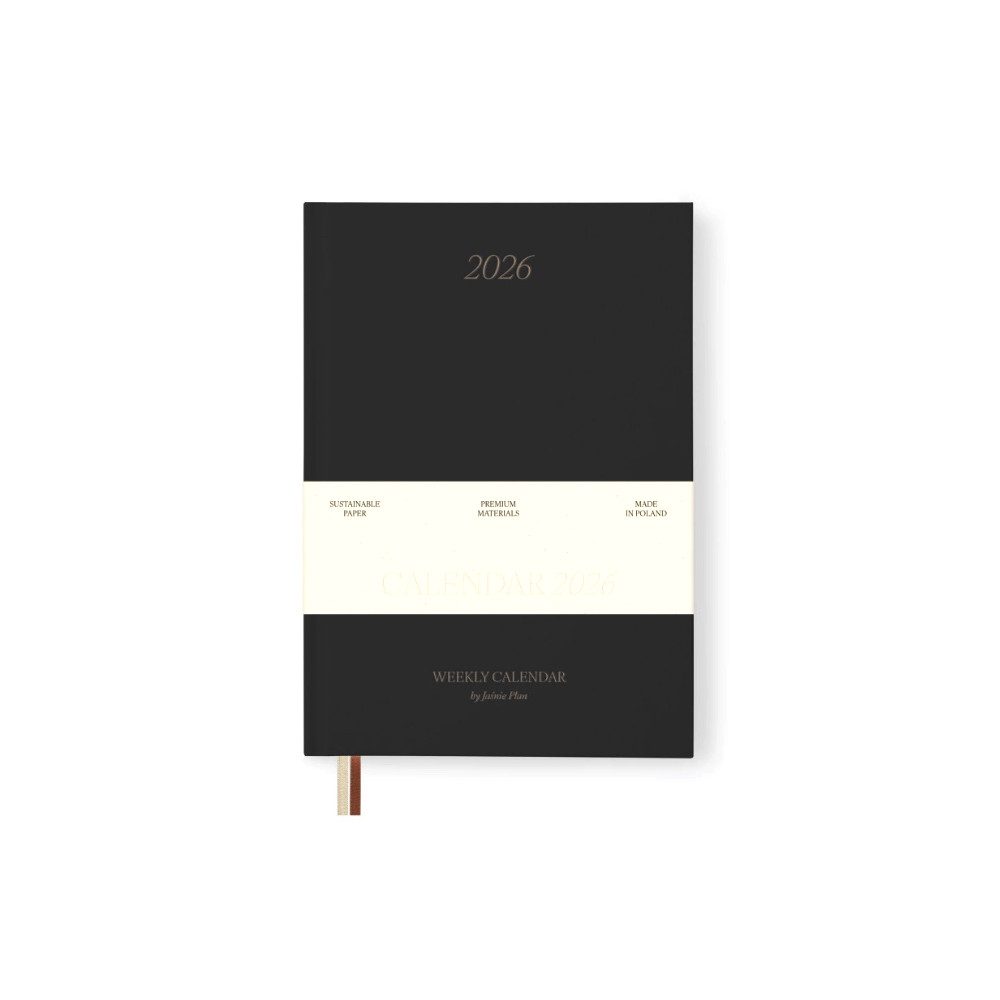 Calendar 2026 limited edition A5 - Jaśnie plan - graphite