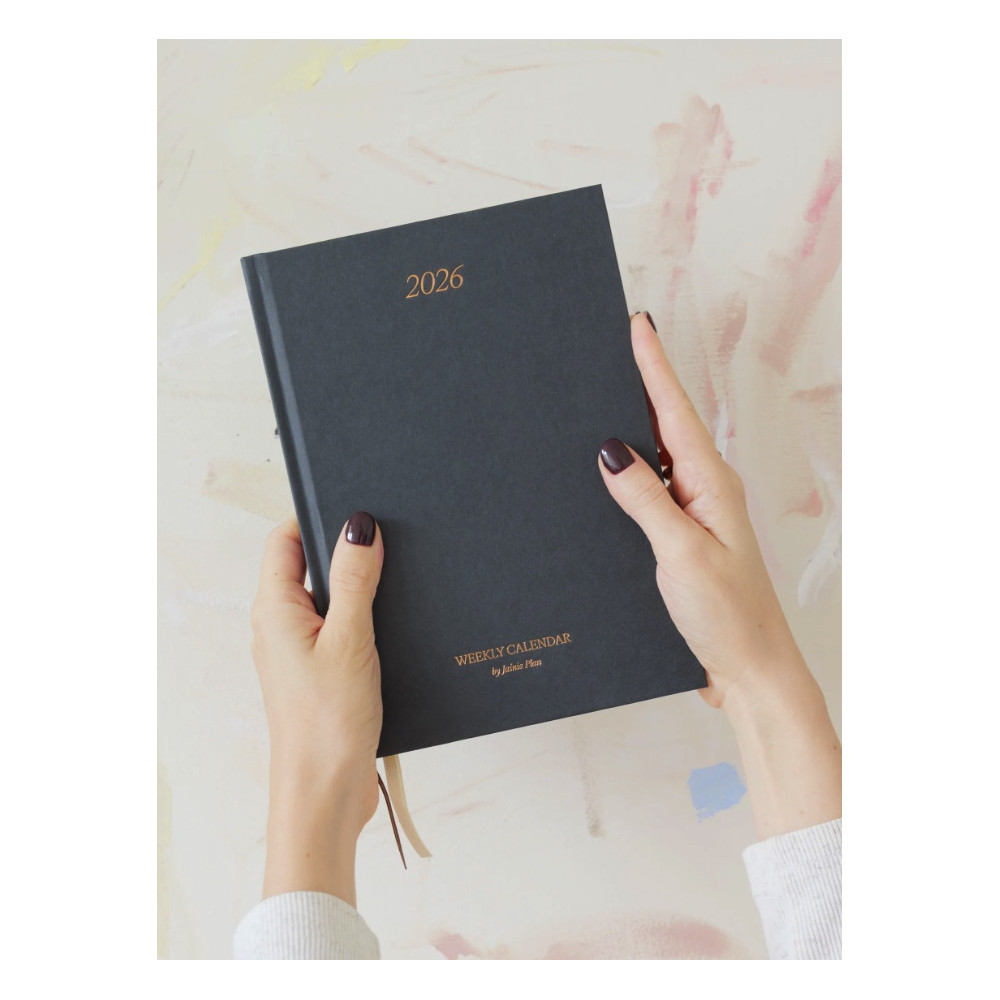 Calendar 2026 limited edition A5 - Jaśnie plan - graphite