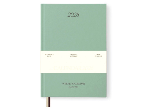 Calendar 2026 limited edition A5 - Jaśnie plan - green
