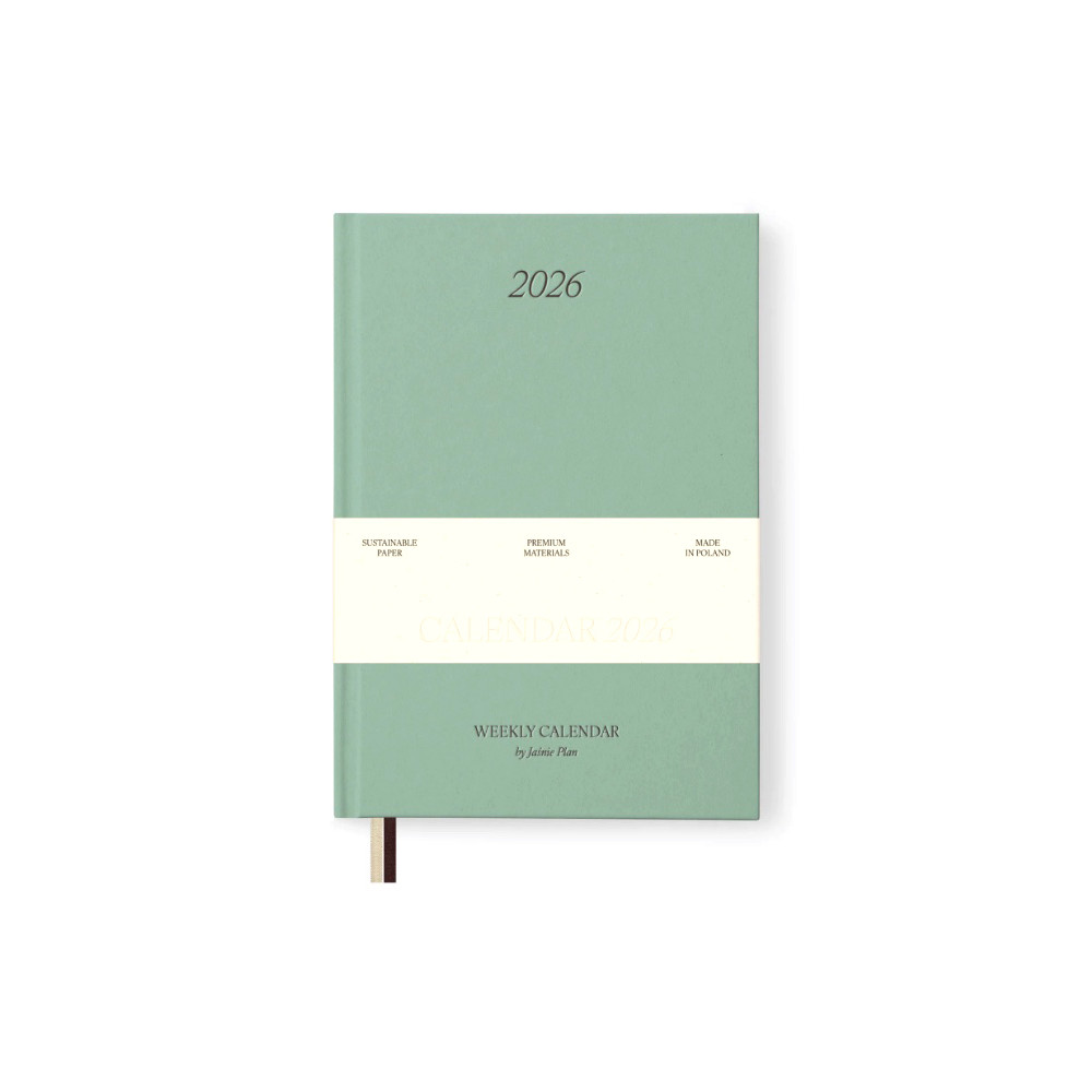 Calendar 2026 limited edition A5 - Jaśnie plan - green