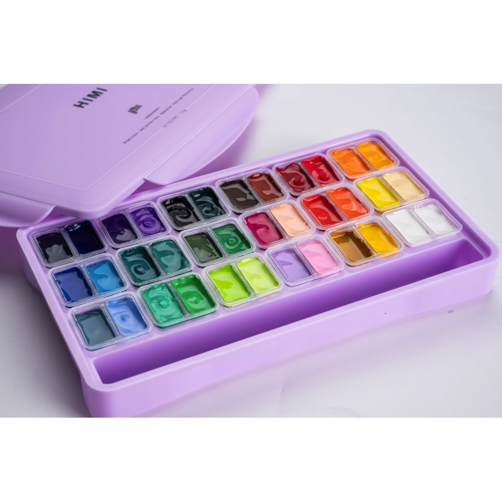 Zestaw gwaszy Twin Cup Purple - HIMI - 36 szt.