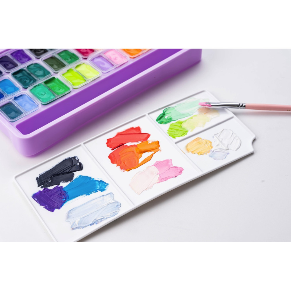 Set of Twin Cup Gouache paints - HIMI - Purple 36 pcs. x 12 g