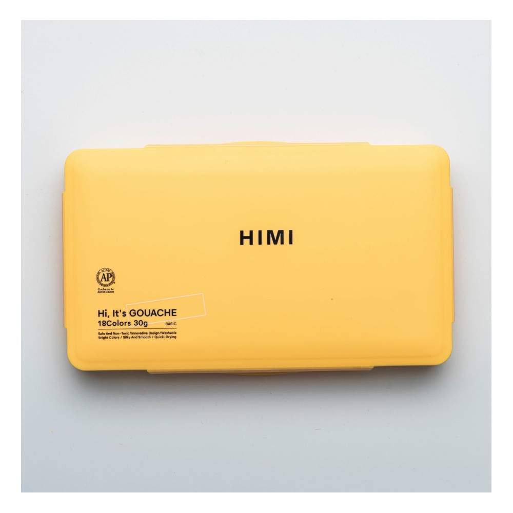 Zestaw gwaszy Jelly Cup Pastel - HIMI - Yellow 18 szt. x 30 g