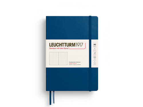 Notatnik w kropki A5 - Leuchtturm1917 - Indigo