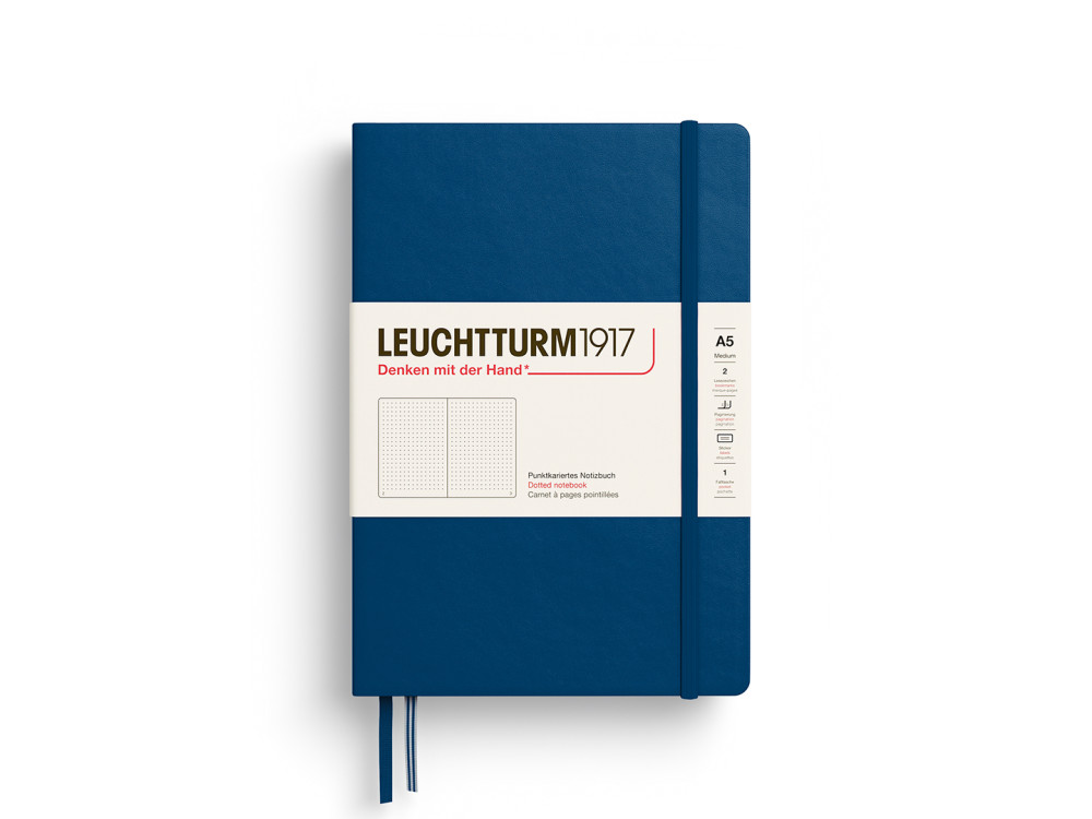 Notatnik w kropki A5 - Leuchtturm1917 - Indigo