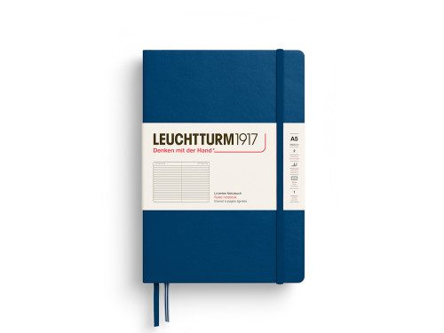 Notatnik w linie A5 - Leuchtturm1917 - Indigo