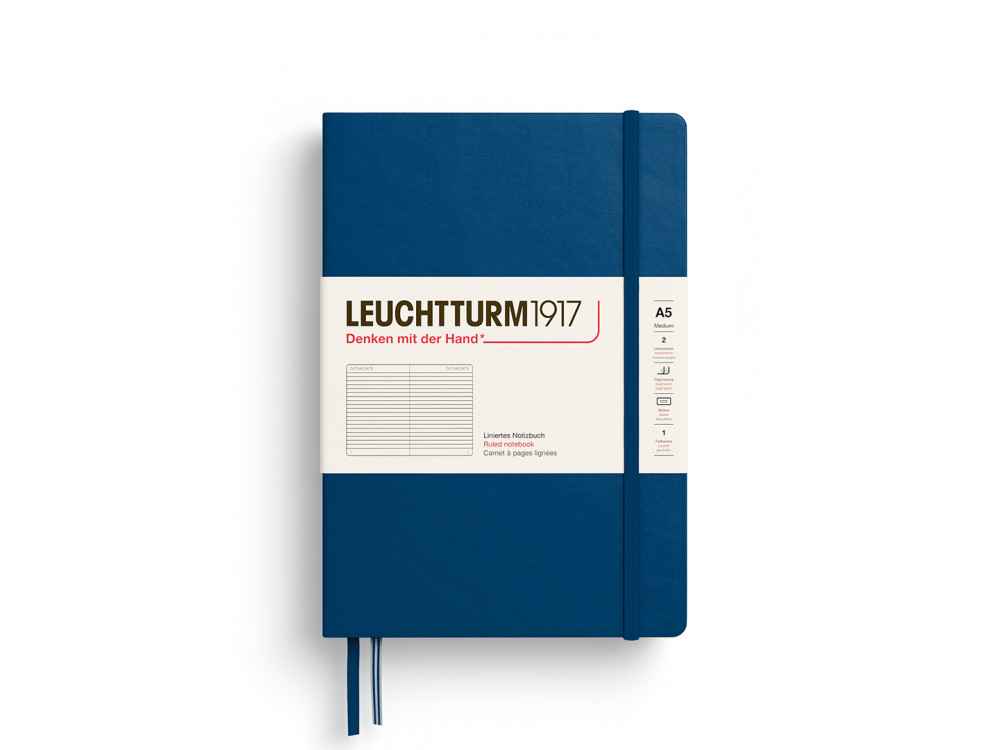 Notatnik w linie A5 - Leuchtturm1917 - Indigo