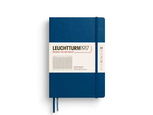 Notatnik w kratkę A5 - Leuchtturm1917 - Indigo