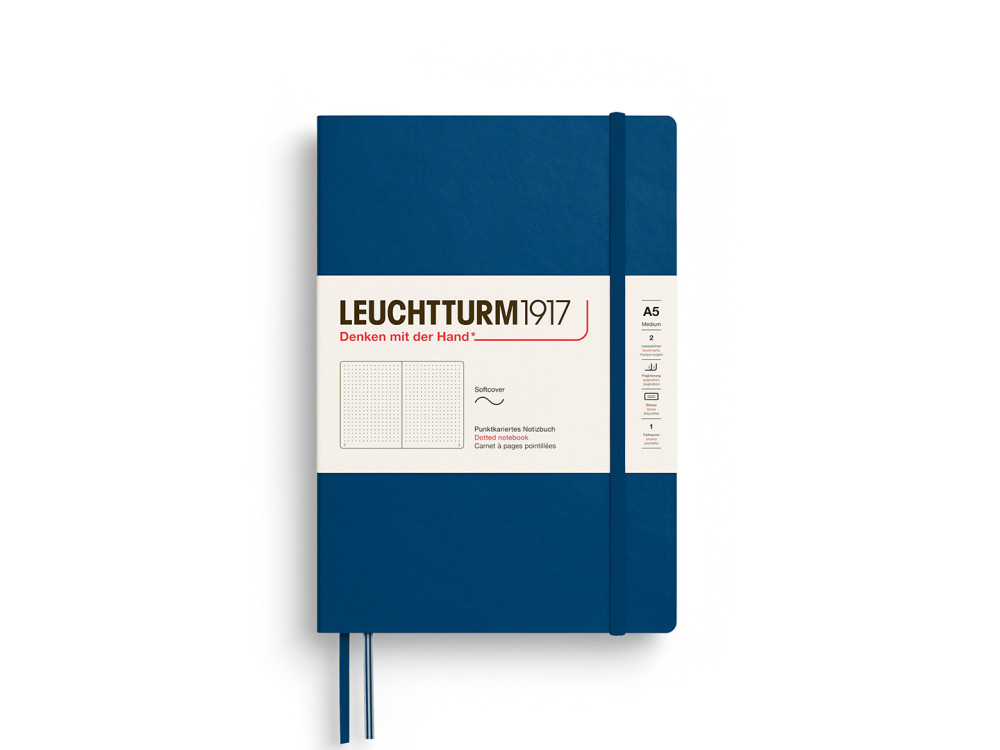 Notatnik w kropki A5 - Leuchtturm1917 - Indigo