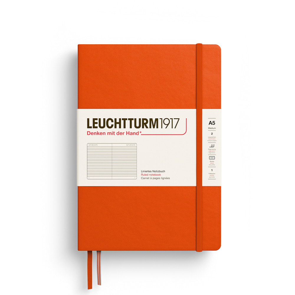 Notatnik w linie A5 - Leuchtturm1917 - Pumpkin
