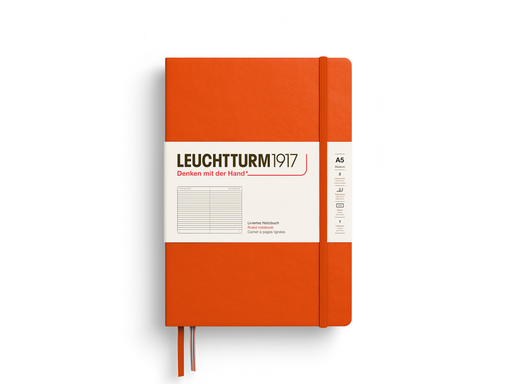 Notatnik w linie A5 - Leuchtturm1917 - Pumpkin