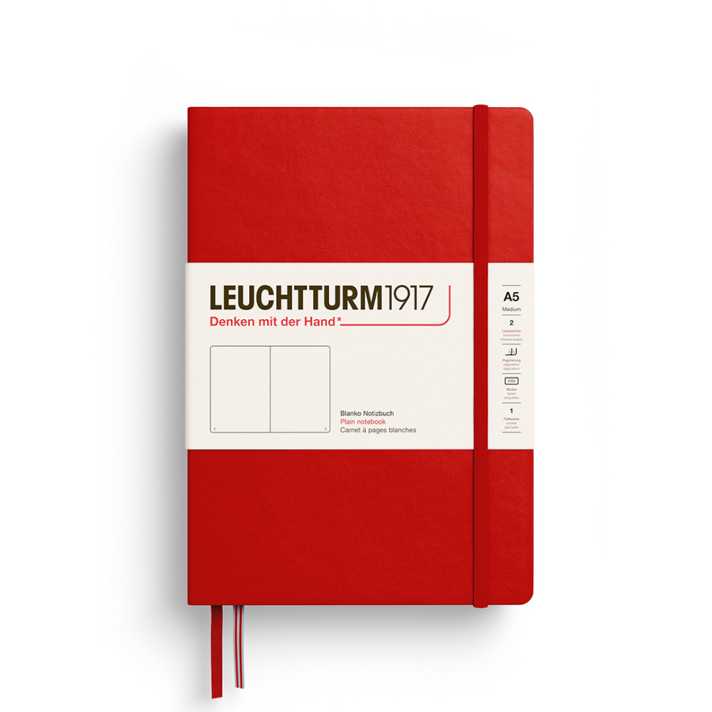 Notatnik gładki A5 - Leuchtturm1917 - Cherry