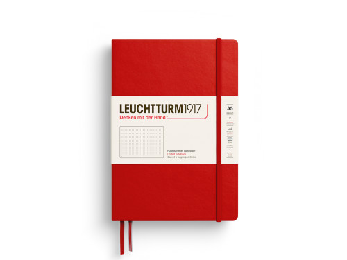 Notatnik w kropki A5 - Leuchtturm1917 - Cherry