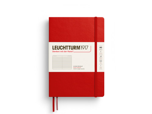 Notatnik w linie A5 - Leuchtturm1917 - Cherry