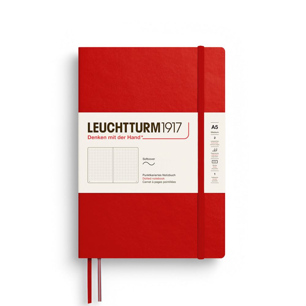Notatnik w kropki A5 - Leuchtturm1917 - Cherry