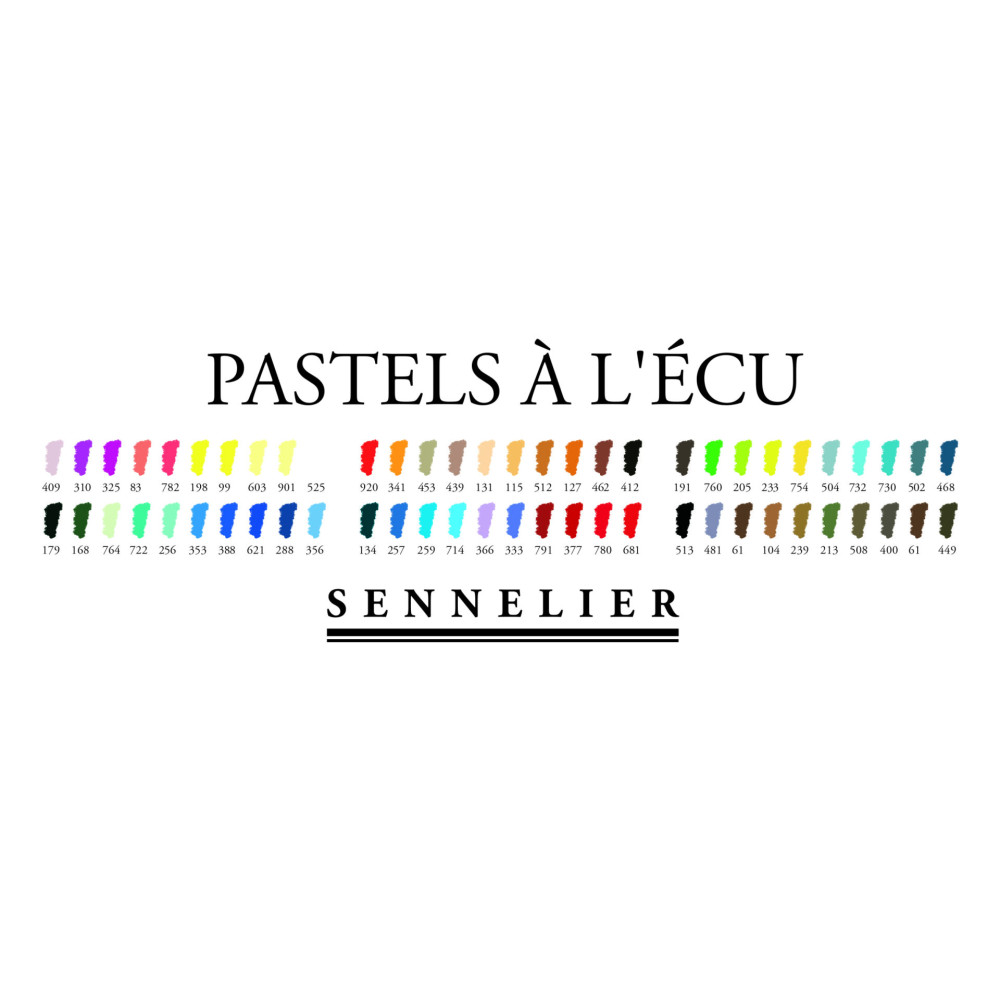 Zestaw połówek pasteli suchych À L'écu - Sennelier - 60 szt.