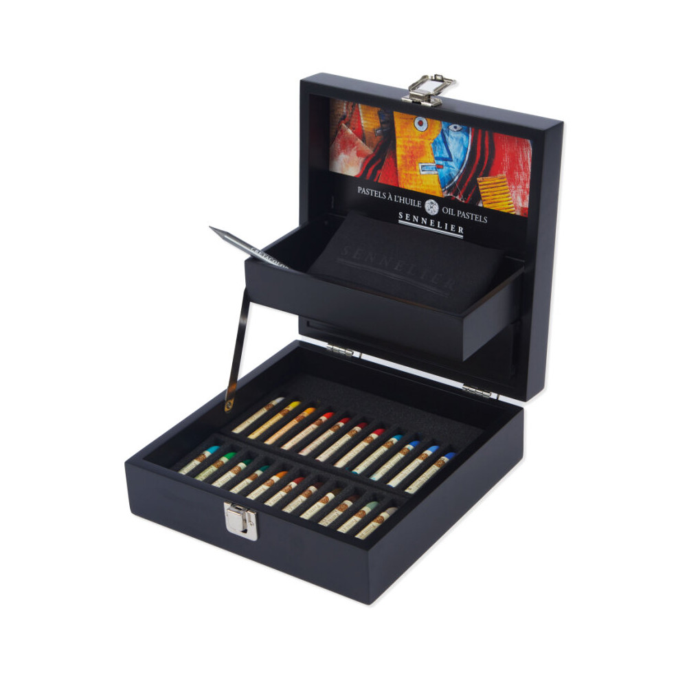 Set of Artist' Oil Pastels with pencil - Sennelier - 24 pcs.