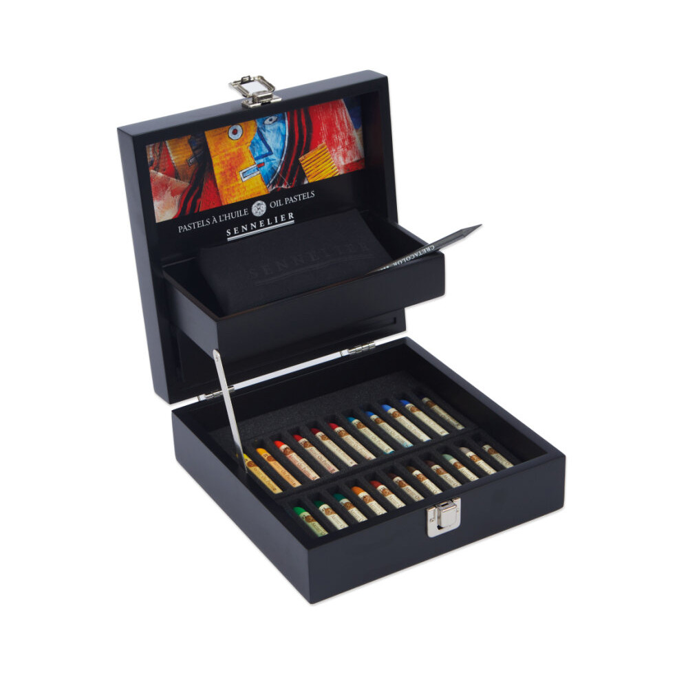 Set of Artist' Oil Pastels with pencil - Sennelier - 24 pcs.