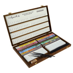 Set of l'Aquarelle watercolor half-pans - Sennelier - 96 pcs.