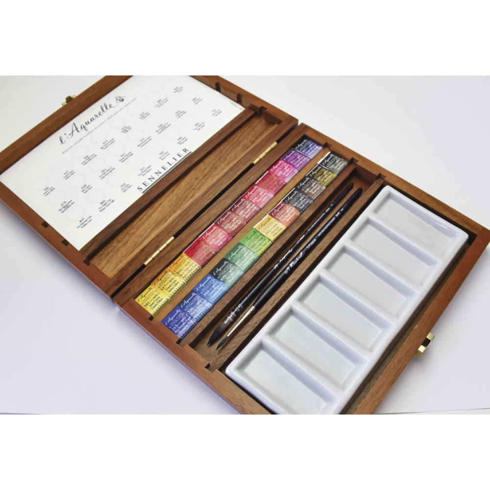 Zestaw akwareli w półkostkach l'Aquarelle - Sennelier - 24 szt.