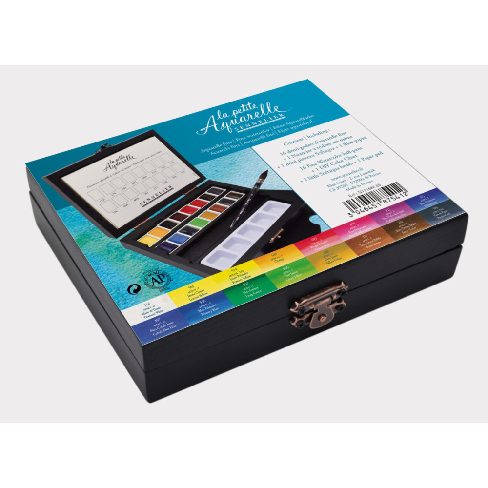 Set of La petite watercolor half-pans - Sennelier - 16 pcs.