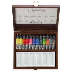 Set of l’Aquarelle watercolor paints - Sennelier - 12 x 10 ml