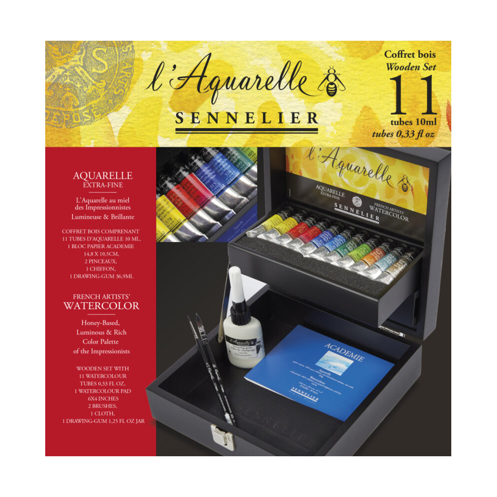 Set of l’Aquarelle watercolor paints - Sennelier - 11 x 10 ml