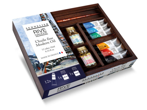 Set of Rive Gauche fine oil paints - Sennelier - 12 x 10 ml