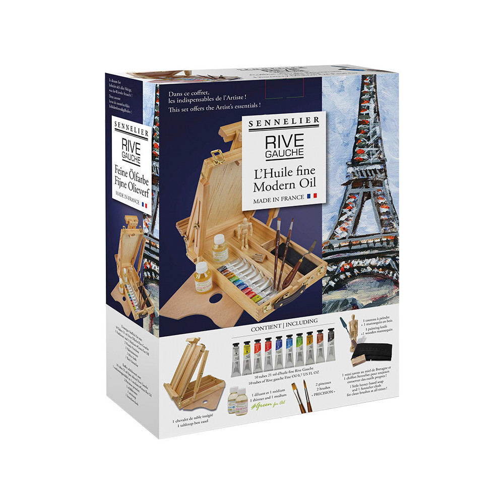 Zestaw farb olejnych Rive Gauche - Sennelier - 10 x 21 ml