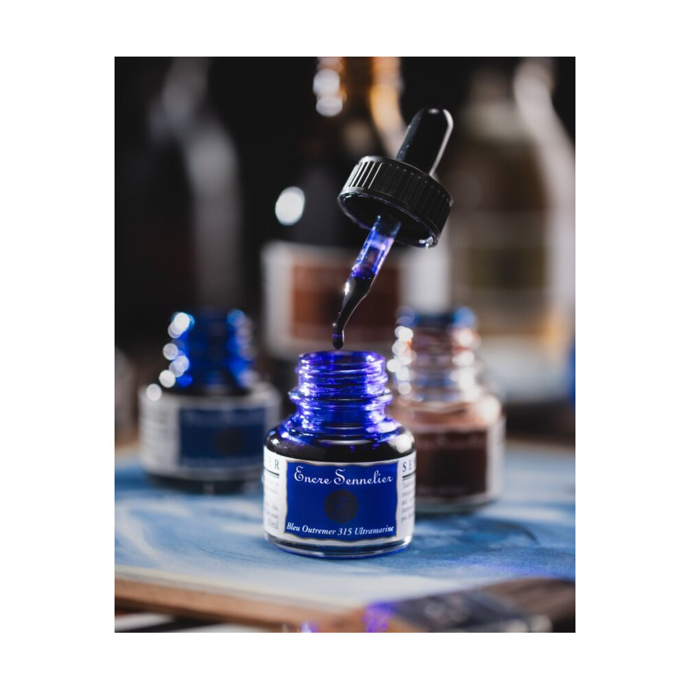 Zestaw tuszów do kaligrafii - Sennelier - 12 x 10 ml