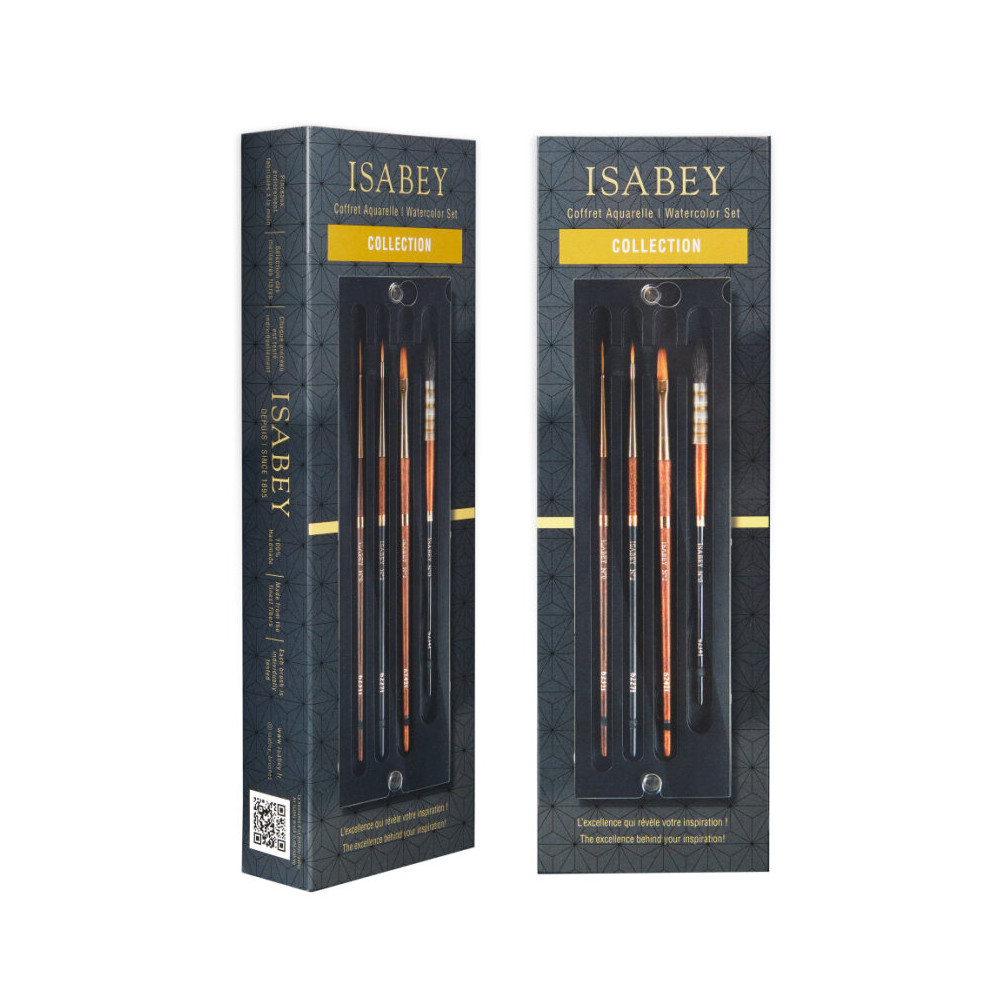 Set od watercolour brushes - Isabey - 4 pcs.
