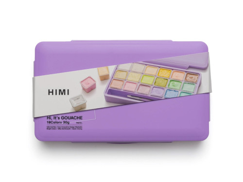 Zestaw gwaszy Jelly Cup Pastel Purple - HIMI - 18 szt.