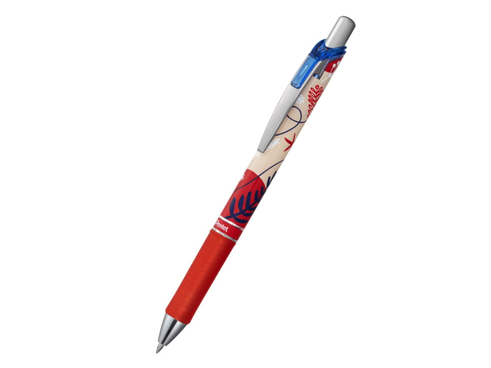 Pióro kulkowe EnerGel edycja limitowana - Pentel - czerwone 0,7 mm
