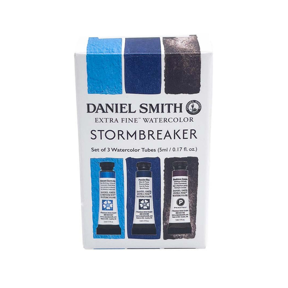 Set of Extra Fine Watercolor paints Stormbreaker - Daniel Smith - 3 x 5 ml