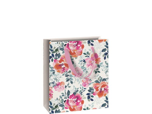 Paper gift bag Roses - 18 x 8 x 21 cm